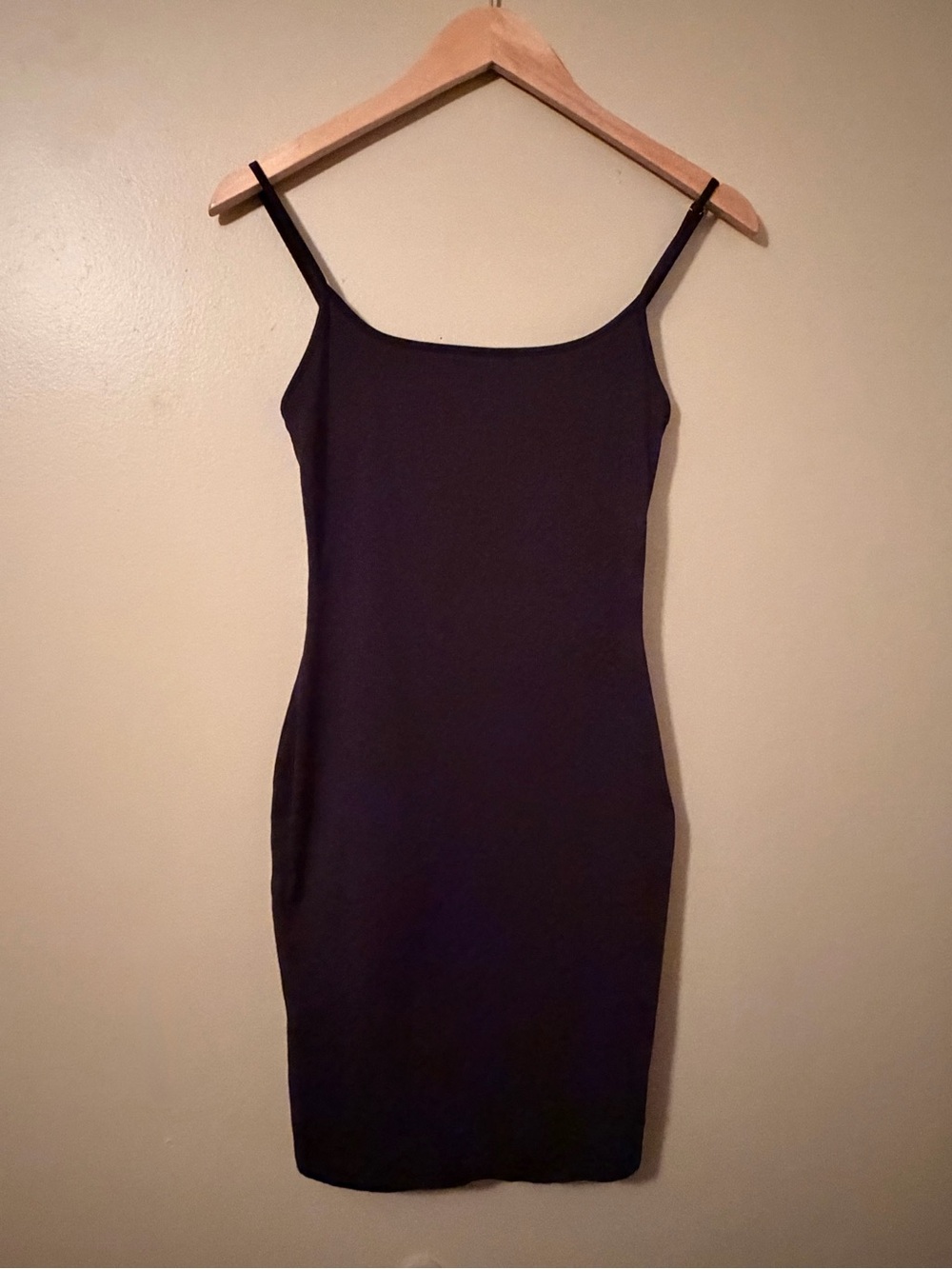 Classic Black Slip Dress with Spaghetti Straps